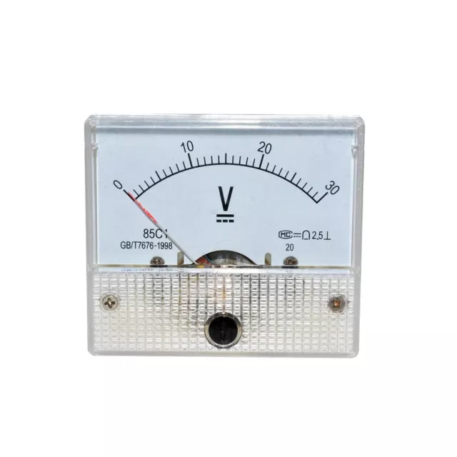 1PCS DC 30V Analog Panel Volt Voltage Meter Voltmeter Gauge 85C1 0-30V NEW