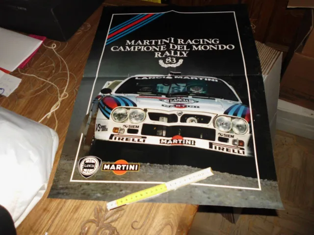 1983 Lancia 037 Martini Racing World Champion Rally Manifest Poster Cm68X49
