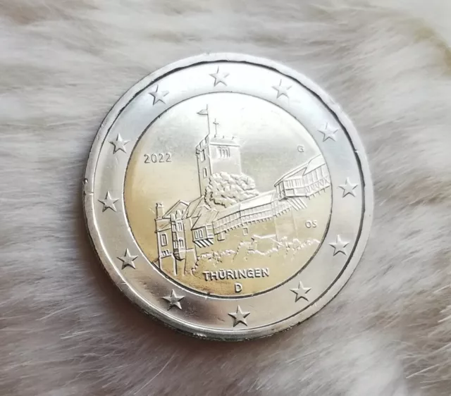 2 Euro Gedenkmünze Deutschland_2022    Thüringen (Fehlprägung) 3