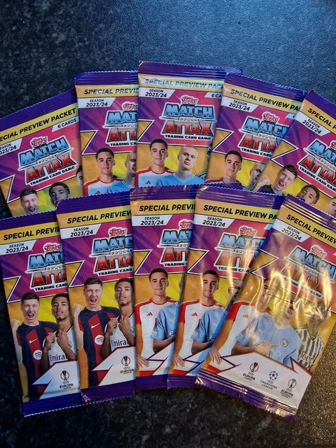 Topps Match Attax 2023/24 X10 pacchetti anteprima speciali!!