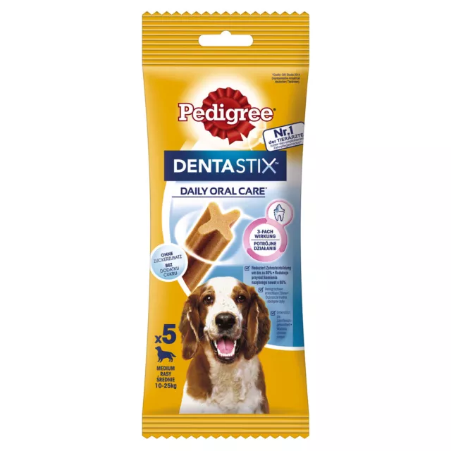 Pedigree Dentastix Diario Oral Cuidado para Mittelgr. Perros 7x5 Pieza