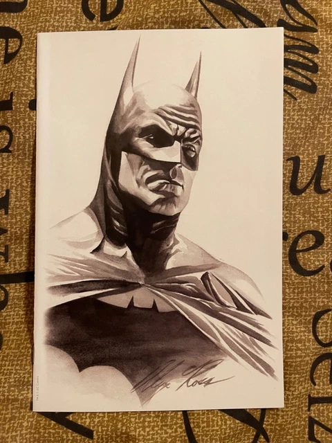 Batman # 50 NM  Ltd Virgin Sketch B & W Variant  Alex Ross !!