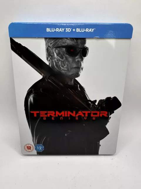Terminator Genisys Region Free Blu Ray 3D & Blu Ray 2 Disk Steelbook With J Card