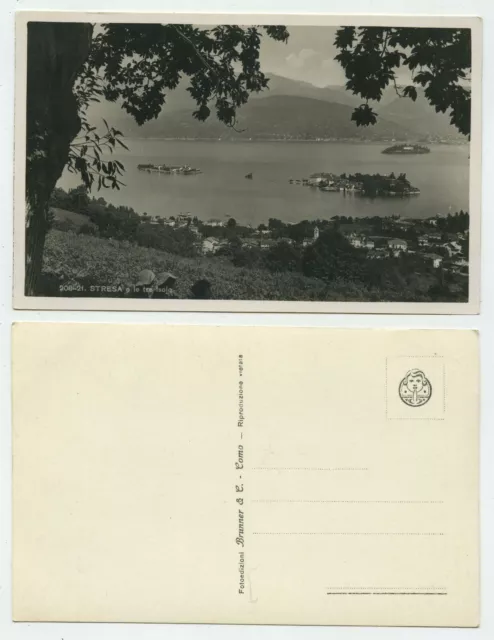 85646 - Stresa e le tre isles - real photo - old postcard