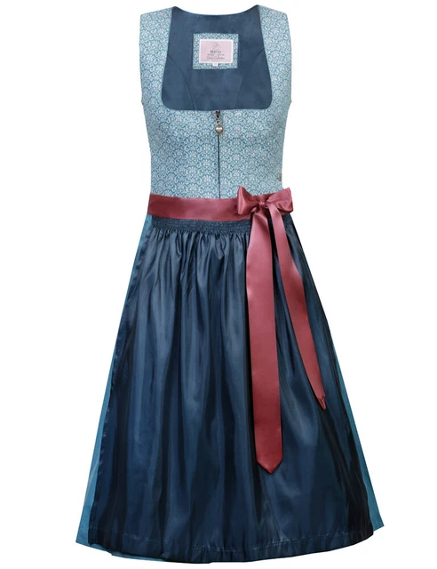 MarJo Trachten Dirndl "Jill" Traditionell 595958 | Petrol - 58cm