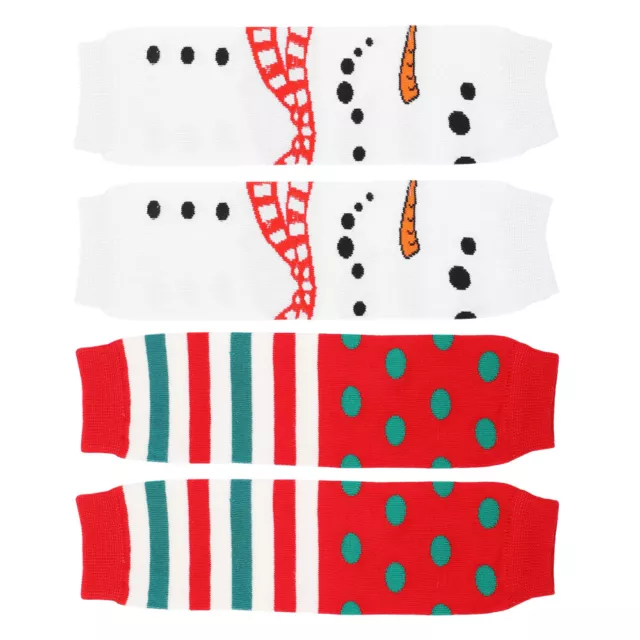 2 Pairs Mens Christmas Socks Holiday Leg Warmer Baby Toddler