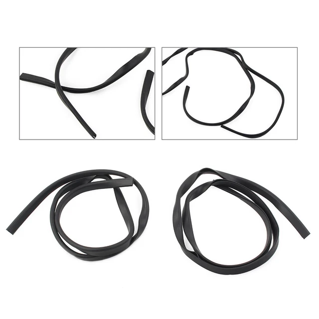 Road Glide Inner Fairing 2-Piece Inner Fairing Trim Seal Set For Harley CVO Ultra Classic FLHTK - Black Rubber, 39" Each Softail Fairing