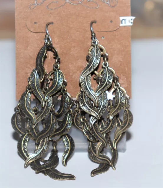 Lucky Brand Earrings New on Card with $39.00 Price Tag