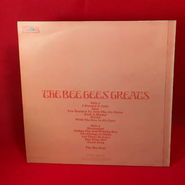 The Bee Gees Greats 1971 UK vinyl LP best of I Started A Joke Robin Gibb 2