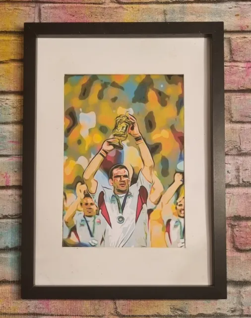 England rugby world cup 2003 Martin Johnson  Pop Art Tribute Rugby picture