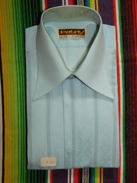 Vintage Impression Herren Hemd PETRY  mit schönen Streifen 70er Jahre Gr.37/M