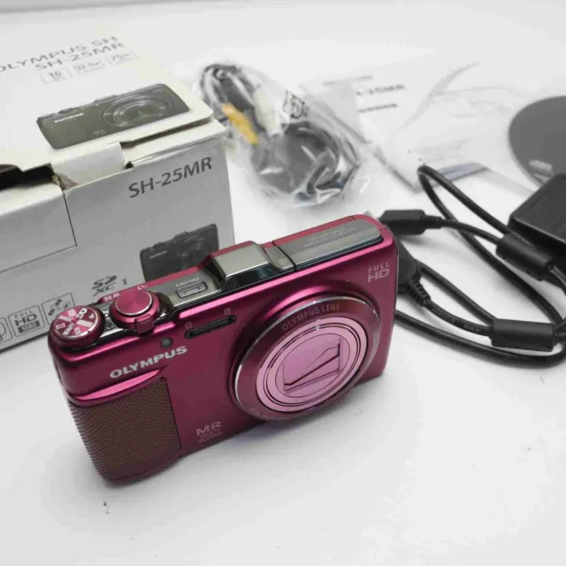 【Near Mint】OLYMPUS SH-25MR digital camera From Japan Red