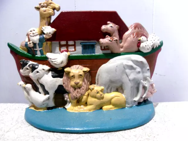 Noah's Ark Door Stop ~ Cast Iron