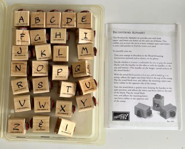 Mason Row Pegz Pegs Clickable Uppercase Alphabet Stamp Set Bodoni Font 36  Pcs for sale online