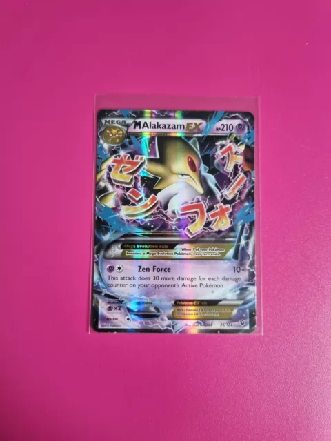 M Alakazam EX - 26/124 - Ultra Rare Fates Collide Set - Pokemon Card - NM