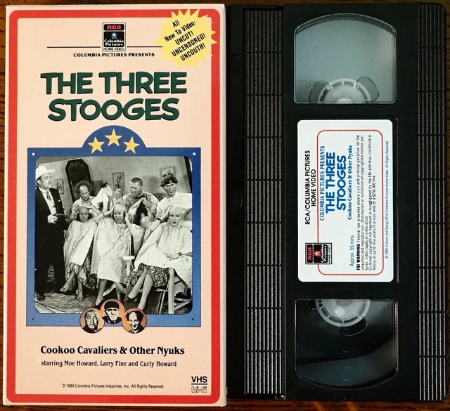 LOT OF (3) MINT THREE STOOGESColumbia VHS Tapes Vol. 19,20 & 21 All