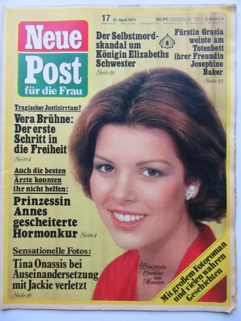 Neue Post 17/1975, Josephine Baker, Vera Brühne, Gustav Knuth, Marte Harell