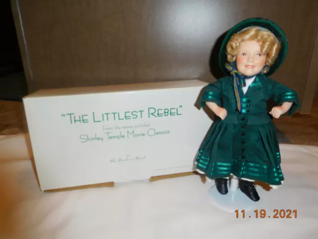 Shirley Temple 10" Doll "The Littlest Rebel" Movie Classics From Danbury Mint