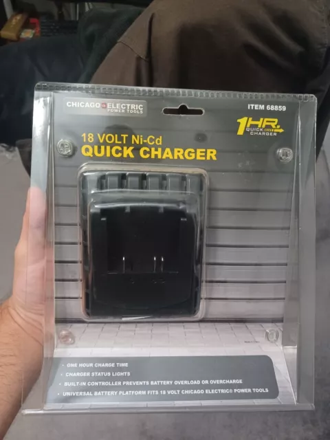 18V NICD CHARGER Chicago Electric Power Tools 1500mAh Chicago