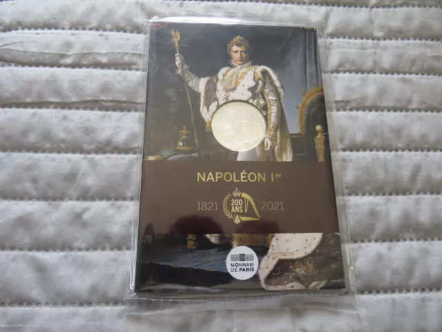 FRANCE / 10 EUROS ARGENT 2021 NAPOLEON Ier / FDC / SCELLEE