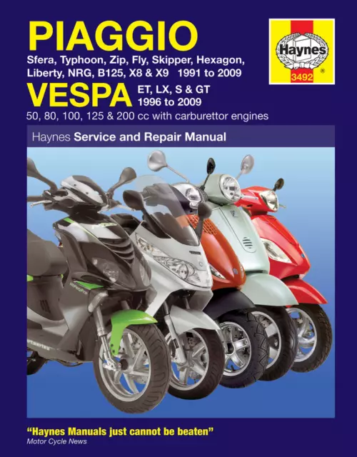 Haynes 3492 Manuale Di Officina Piaggio Liberty 125 Ptt La Poste 2001