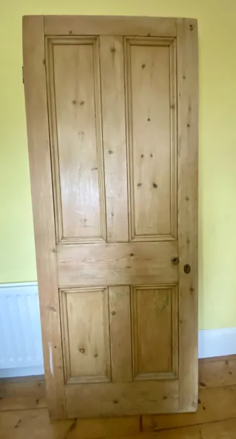 Reclaimed 4 Panel Pine Interior Victorian Door