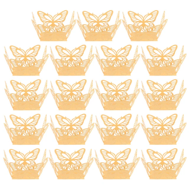 30 pz involucri per cupcake di carta cava per cupcake per cottura involucri per imballaggio torte