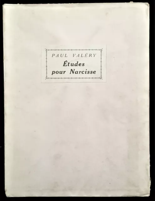 Paul Valéry - Études pour Narcisse (1927) - EO sur Velin d'Arches