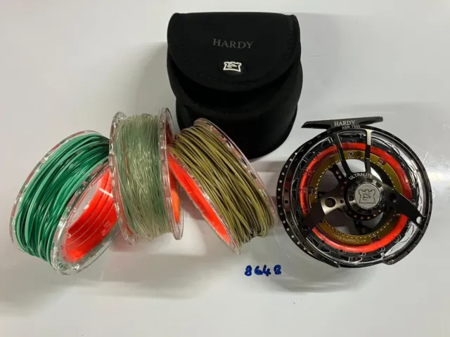 HARDY ULTRALITE ASR 7000 #6/7/8 Fly Fishing Reel With 4 Cassettes