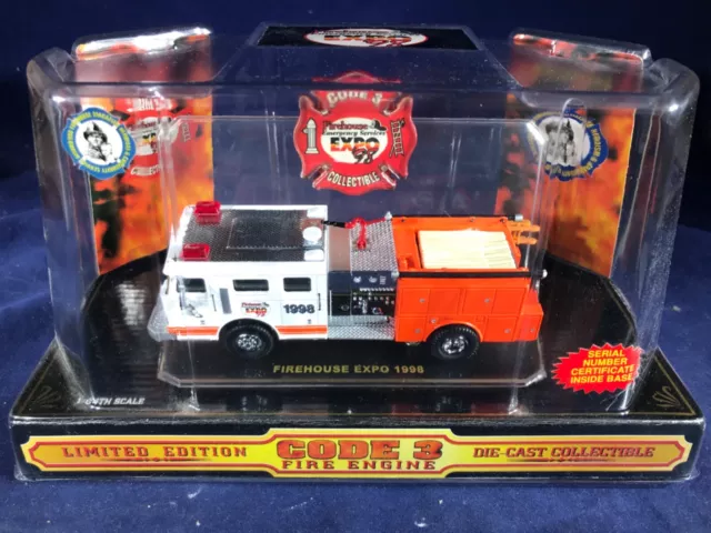 M-99 Code 3 1:64 Scale Die Cast Fire Engine - Firehouse Expo 1998 - Baltimore