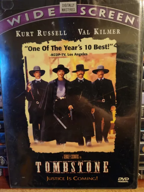 TOMBSTONE (DVD) Kurt Russell, Val Kilmer, Bill Paxton Widescreen  BRAND NEW