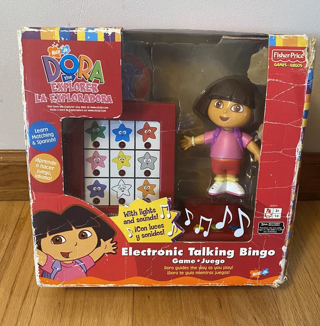 MATTEL DORA THE Explorer Electronic Talking Bingo Game Brand Vintage