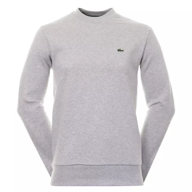 Lacoste Cotton Blend Crew Neck Fleece Sweatshirt - SH9608 Grey