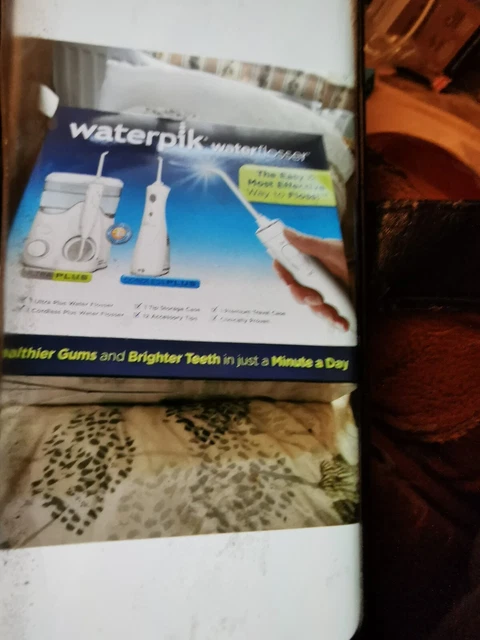 Waterpik Zahnseide Doppelset Netz & Akku Ultimate Set Neu verpackt