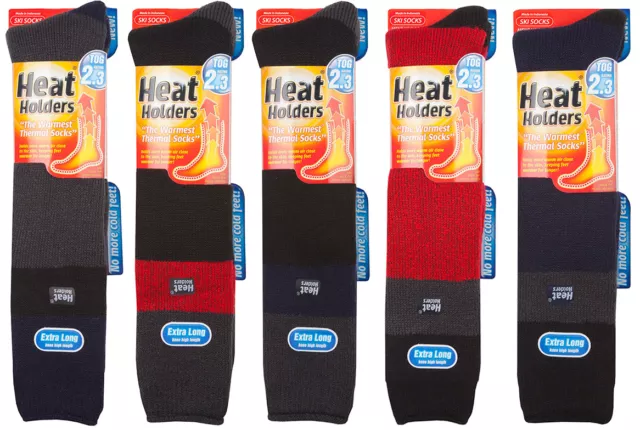 HEAT HOLDERS - Homme hiver chaudes longues hautes chaussettes de ski  thermiques EUR 16,99 - PicClick FR