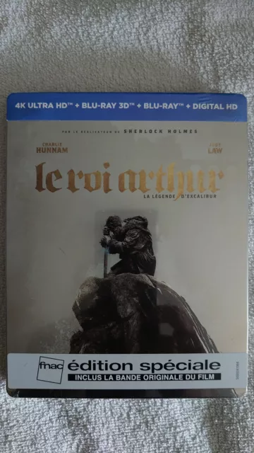 Le Roi Arthur " La légende d'Excalibur " Steelbook special fnac Blu-ray 3D +4K