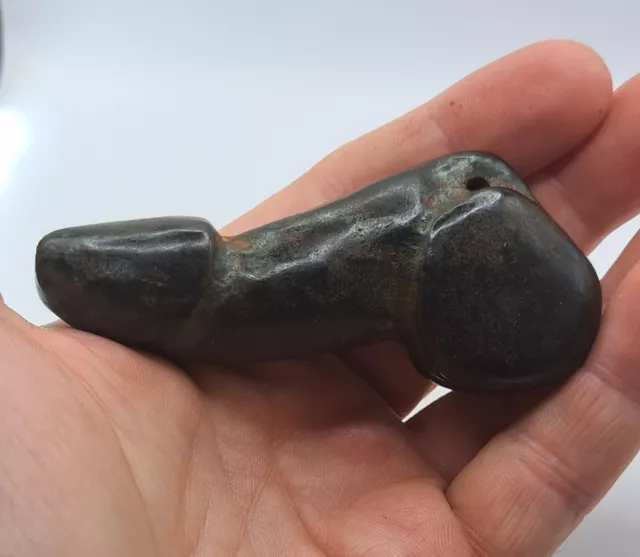 Chinese OLD Hongshan Stone / Jade Hand  Carved Amulet / pendant