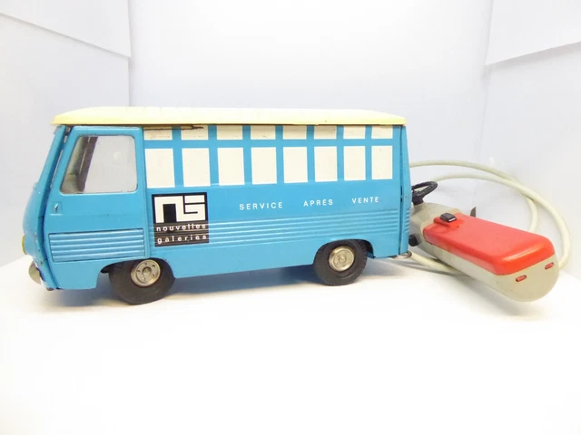 Joustra Peugeot J7 Rouge Téléguidé Filoguidé - Jouet Ancien Tôle (Rare)
