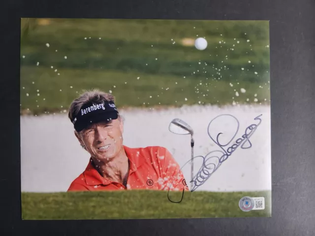 Bernhard Langer Signed Autographed 8X10 Photo Coa Bas Beckett #Bc36772