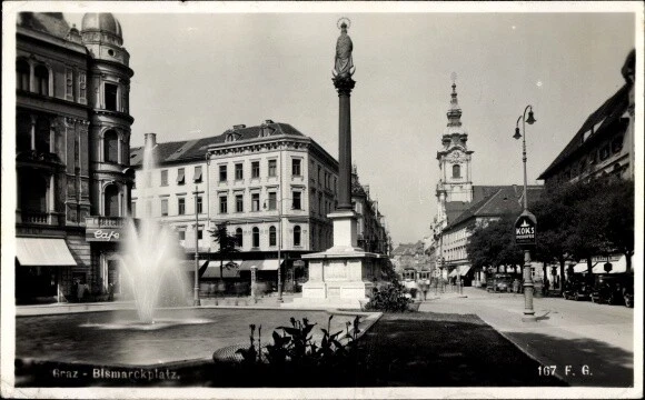 Ak Graz Steiermark, Bismarckplatz - 3876954