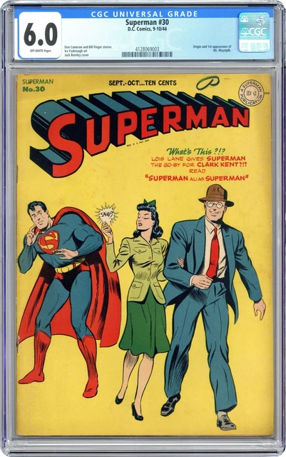 Superman #30 CGC 6.0 1944 4128069003 1st app. and origin Mr. Mxyztplk