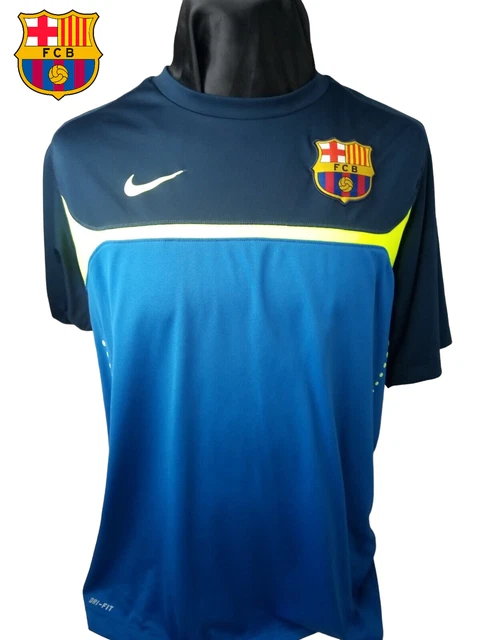 Barcelona Nike Training Jersey Mens Large UK - Rare Retro Soccer