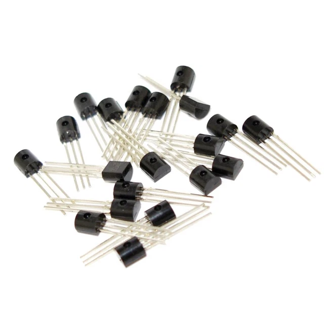thumbnail image 2 of Fairchild MPSA20 NPN Transistor – TO-92, 40V 0.1A, Vintage Amp Grade, USA, 10pcs Bulk 2 of 4
