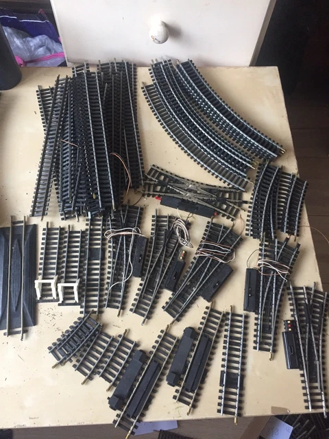 JOUEF LOT 50 Rails Droits Et Courbes Butoir Contact Aiguillage ho train JOUEF LOT 50 Rails Droits Et Courbes Butoir Contact Aiguillage ho train
