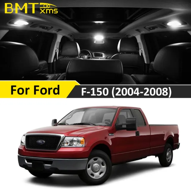 16X White LED Interior Map Dome Trunk Lights Kit For Ford F150 2004-2008 F-150