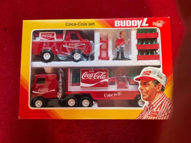 Vintage Buddy L Brute Coca Cola Full Set Vehicle Toy, Boxed