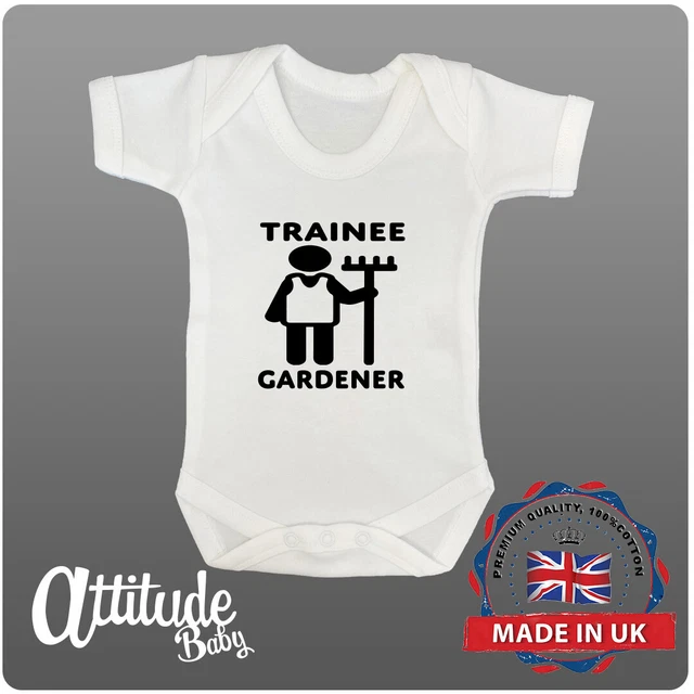 Divertente bambino cresce - stampato - tirocinante giardiniere - divertente baby shower - regali bambino - gilet bambino