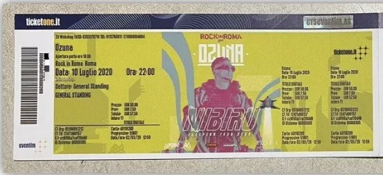 Biglietto concerto OZUNA - 21/07/2022 Roma