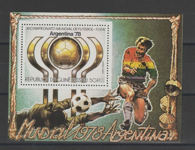1978 Guine' Bissau Mondiali Calcio Argentina '78 Bf Mnh Mf120034