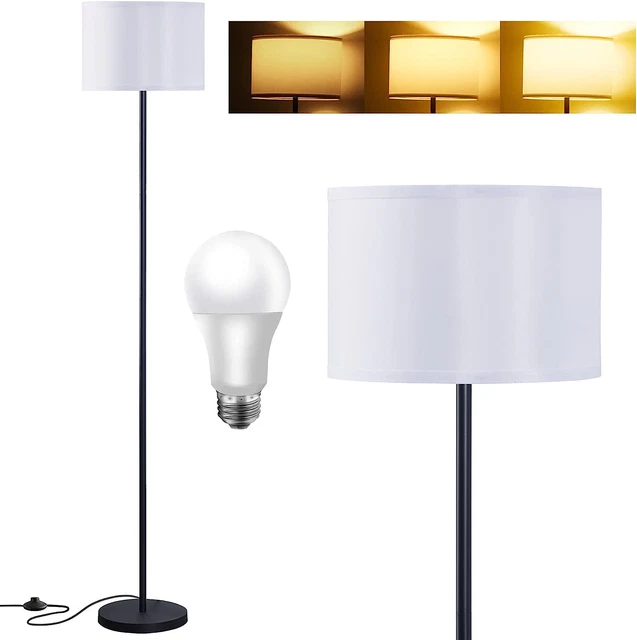 YUNHONG 64.7" Floor Lamp for Living Room with 3 Color Temperatures LED Bulb, for